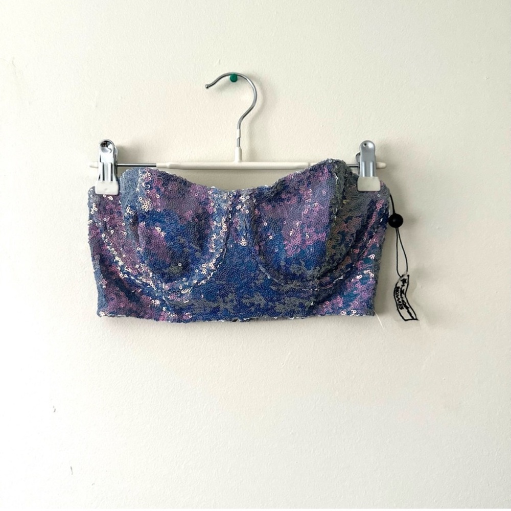 For love & Lemons 🍋 Sequin Strapless Bralette